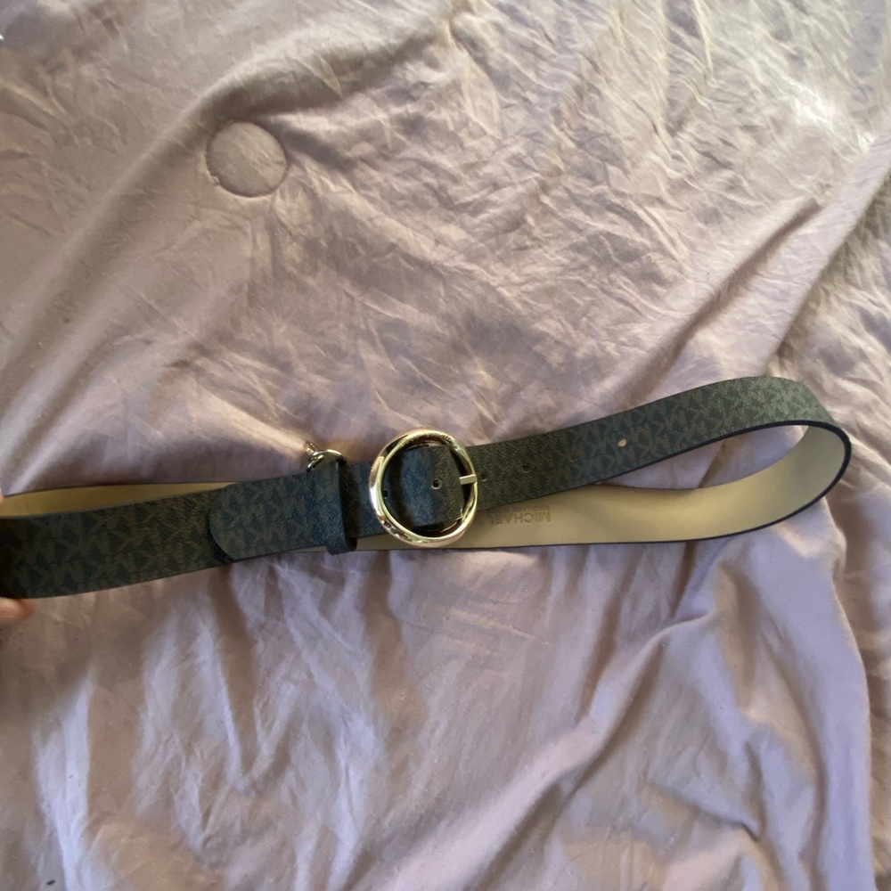 Michael kors brown logo belt